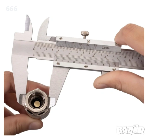 Шублер Spurtar 0-150 мм 0-6" измервателен инструмент с точност 0.02 мм/0.001", снимка 5 - Измервателни инструменти - 54083472