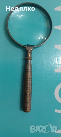 Стара лупа,Carl Zeiss Jena,1944г,бронз, снимка 2 - Антикварни и старинни предмети - 51780200