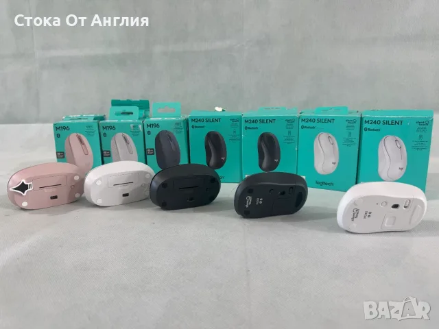 Мишка - Logitech M240 silent  /Logitech М196 /  Bluetooth, снимка 5 - Клавиатури и мишки - 53810502