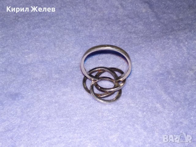 СТАР АЖУРЕН ДИЗАЙНЕРСКИ СРЕБЪРЕН ВИНТИДЖ ПРЪСТЕН ВИСОКА ПРОБА СРЕБРО 35244, снимка 17 - Пръстени - 39470795