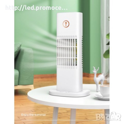 ПОРТАТИВЕН КЛИМАТИК вентилатор D3 Air cooler 2в1, охлаждане с вода, регулируем, USB, снимка 1 - Вентилатори - 37448777