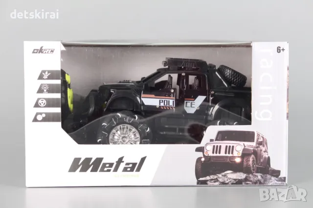 Метална кола Полиция с радиоуправление, снимка 3 - Коли, камиони, мотори, писти - 48386584