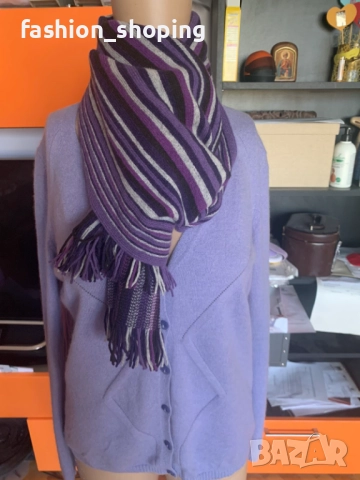 Зимен шал вълна Tommy Hilfiger, снимка 2 - Шалове - 52048369