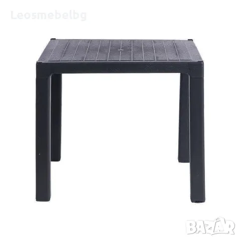  Градинска маса Зер 90 полипропилен цвят антрацит, снимка 1