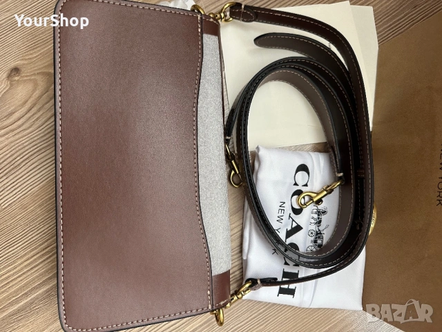 Чанта Coach Tabby 26 CI032 в кафявo, снимка 7 - Чанти - 54049559