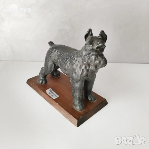 6264 Колекционерска статуетка Шнауцер Schloßpark Schau Lich 1987 декоративна фигура на куче, снимка 2 - Статуетки - 52186899