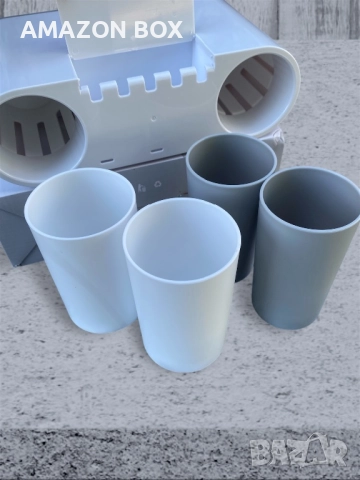 Диспенсър за паста за зъби с 4 чаши, снимка 7 - Органайзери - 52127707