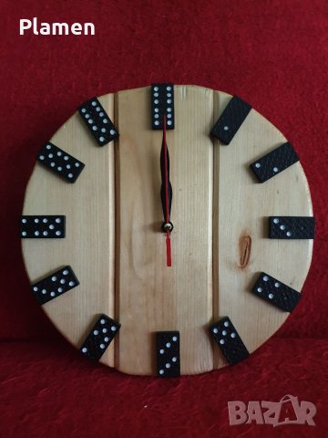 Стенен часовник от ланперия ръчна изработка, снимка 11 - Други стоки за дома - 39907696