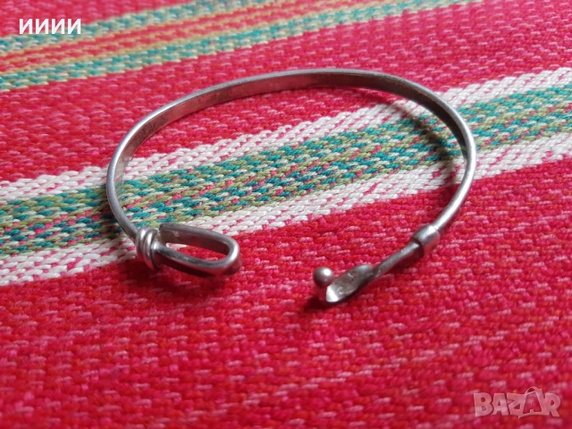 Сребърна гривна , снимка 3 - Гривни - 52301548