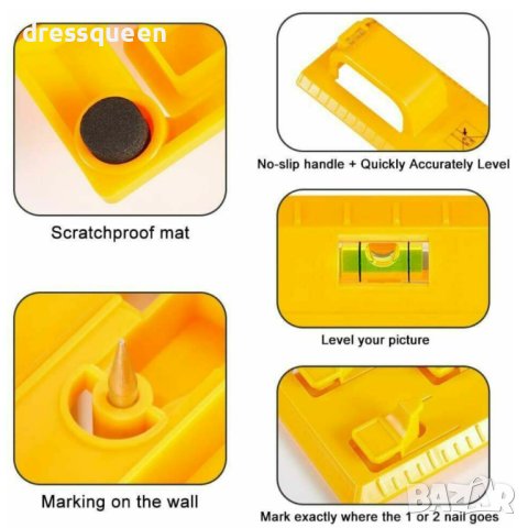 4028 Уред нивелир за равномерно и точно поставяне на снимки и картини, снимка 9 - Измервателни инструменти - 42168068