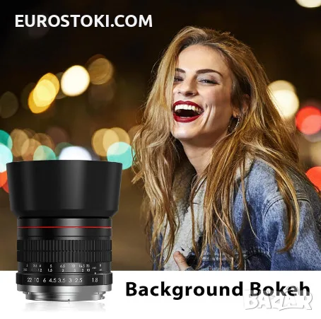 BENOISON 85 мм f1.8 портретен обектив, F обектив за Nikon, ръчен фокус (MF), F-байонет за Nikon D, снимка 4 - Обективи и филтри - 56203181