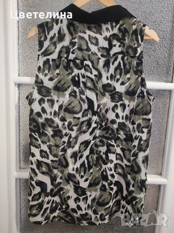 Дамски ефирен топ с принт SAINT TROPEZ размер М цена 40 лв., снимка 3 - Корсети, бюстиета, топове - 42661492