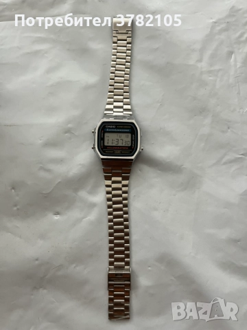 Продавам нов часовник CASIO A168WA-1Y, снимка 3 - Друга електроника - 52525324