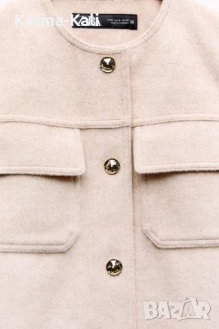 ZARA яке в пепел от рози, снимка 3 - Якета - 54317475