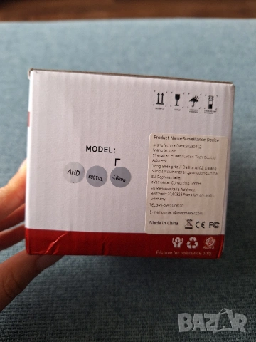 Широкоъгълна CCTV Камера 800TVL, снимка 5 - Аналогови камери - 53066825