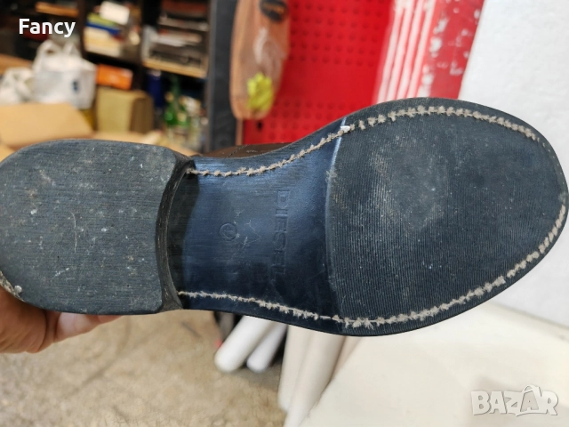 Мъжки кожени ботуши Diesel 44 номер, снимка 7 - Мъжки ботуши - 52244911