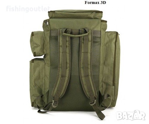 Водонопромукаема раница с 6 външни джоба FORMAX BACKPACK CAMO MEGA, снимка 9 - Такъми - 42907740