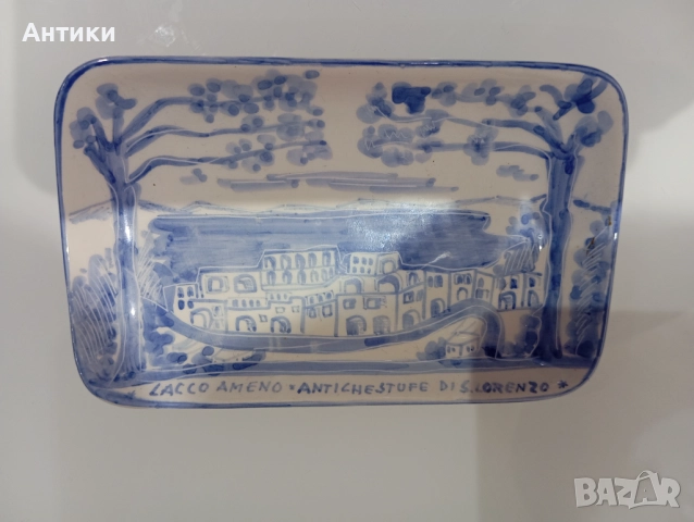 Порцеланова стара маркирана чинийка, снимка 7 - Чинии - 52496195