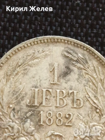Сребърна монета 1 лев 1882г. Княжество България продупчена за НАКИТ, НОСИЯ, КОЛЕКЦИЯ 29718, снимка 3 - Нумизматика и бонистика - 50986401