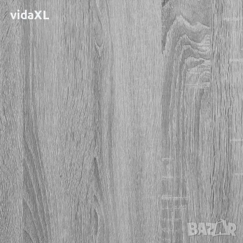 vidaXL Шкаф витрина, сив сонома, 120x30,5x70 см, инженерно дърво, снимка 9 - Бюфети - 56148018