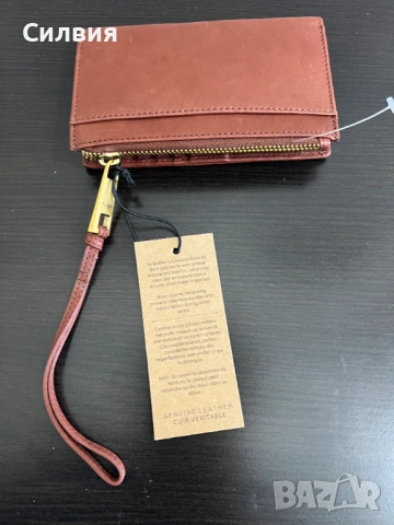 Дамско портмоне, естествена кожа, оригинал на марката, снимка 4 - Портфейли, портмонета - 53906709