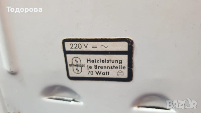 Старинен умален рекламен  модел на елктрическа печка, снимка 6 - Антикварни и старинни предмети - 53061656