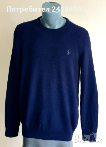 POLO Ralph Lauren Wool Mens Size S ОРИГИНАЛ! Мъжки Вълнен Пуловер, снимка 5 - Пуловери - 53082224