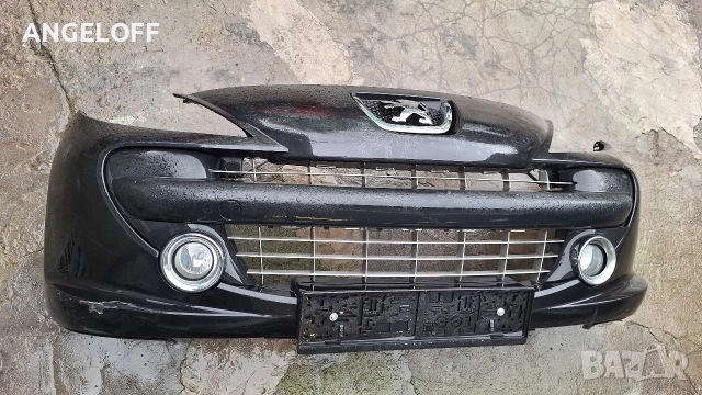 Предна броня Peugeot 207sw черна , снимка 2 - Части - 52946096