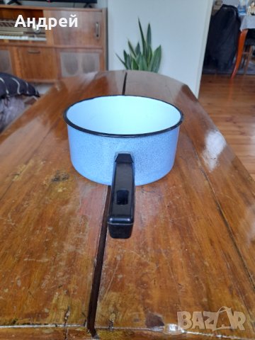 Стара емайлирана касерола,тиган #4, снимка 4 - Други ценни предмети - 38683723