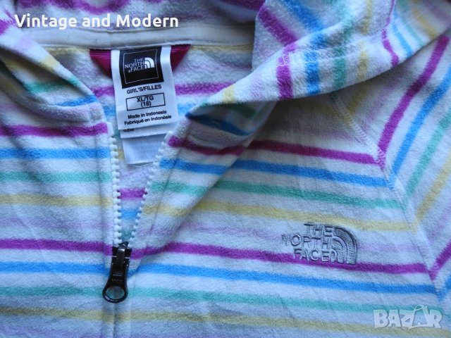 THE NORTH FACE оригинален суичър полар за момиче XL/18 блуза качулка, снимка 4 - Детски анцузи и суичери - 34053164