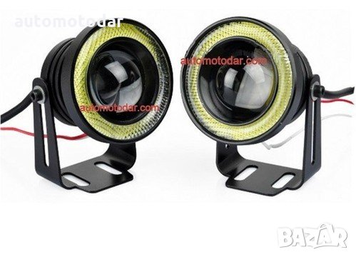 LED ХАЛОГЕНИ ANGEL EYE ДНЕВНИ СВЕТЛИНИ 64ММ