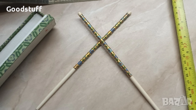 Прьчки ,клечки за хранене, клоазоне, позлата, кост, суши , снимка 5 - Прибори за хранене, готвене и сервиране - 52549180