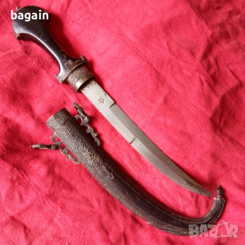 Кама, кумая, кинжал, сребро., снимка 2 - Антикварни и старинни предмети - 54198472