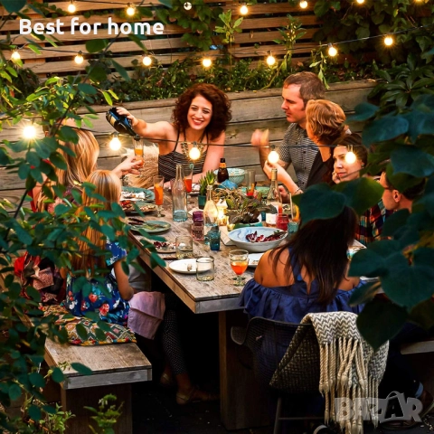 150 фута LED глобусови външни гирлянди, снимка 6 - Външни лампи - 52130197