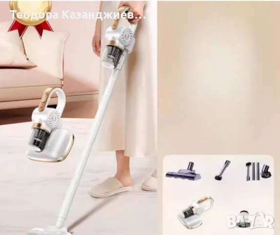 Безжична преносима прахосмукачка с голямо засмукване, снимка 4 - Прахосмукачки - 48391744