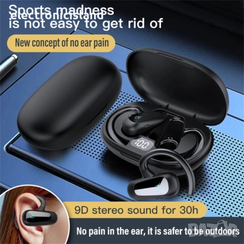 Безжични Bluetooth стерео слушалки блутут TWS-T8 BT за смарт телефон Android и iOS, снимка 10 - Bluetooth слушалки - 52353727