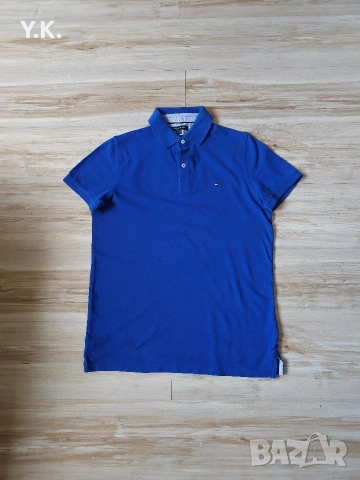 Оригинална мъжка тениска с яка Tommy Hilfiger
