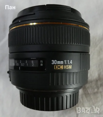 Обектив Sigma AF 30mm F1.4 EX за Canon EOS