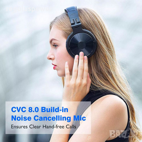 Безжични слушалки OneOdio Pro-C, 20Hz-40KHz, Hi-Res, Bluetooth 5.2, до 110 h. Playing, микрофон, снимка 5 - Bluetooth слушалки - 36550082
