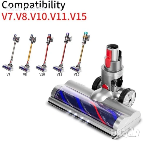 Съвместима електрическа четка Dyson с директно задвижване за V7, V8, V10, V11, V15, снимка 9 - Прахосмукачки - 53043763