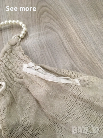 Mastro Moda 100% лен флорален панталон М, снимка 9 - Панталони - 54208506