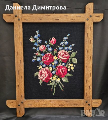 Гоблен с рамка от дърво масив