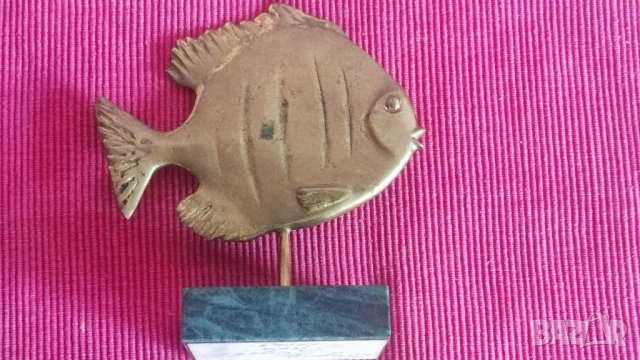 Пластика бронз, Риба - Тодор Гошев. , снимка 5 - Антикварни и старинни предмети - 37552118