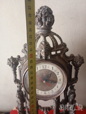 Винтидж каминен часовник, снимка 4 - Антикварни и старинни предмети - 54291682