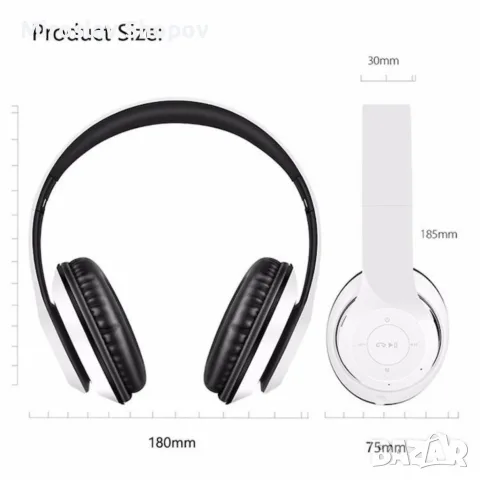 Безжични Bluetooth слушалки P47, Bluetooth 4.2+EDR, Вграден микрофон, MicroSD слот, MP3 плеър, снимка 3 - Bluetooth слушалки - 56108002