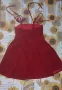 Червена кадифена рокля №М, снимка 2