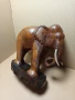 Стар Голям Ръчно Изработен Дървен Слон., снимка 2