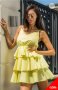Дамска жълта рокля ПРОМОЦИЯ, снимка 2
