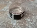 Сребърен мъжки пръстен, снимка 1