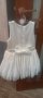 Бяла рокля - 92, снимка 1 - Бебешки рокли - 40646106